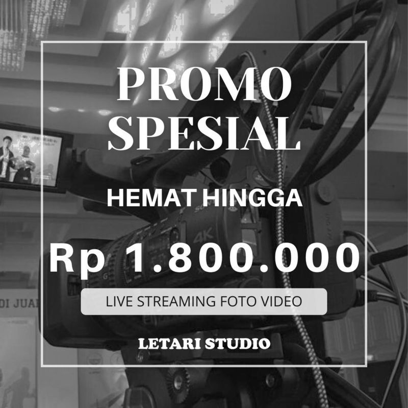 jasa live streaming murah promo letari studio